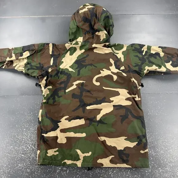 VTG Cold Weather Camouflage Parka MIL-P-44188D Medium Gortex Woodland New ECWS